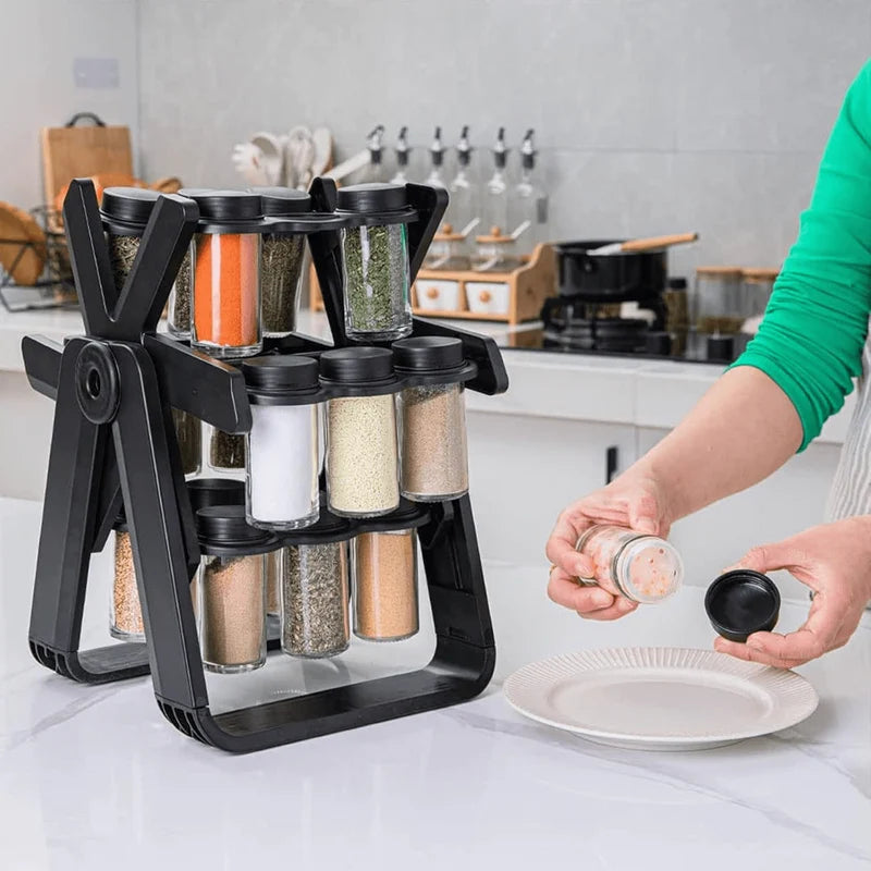 18 Jar Rotating Rack
