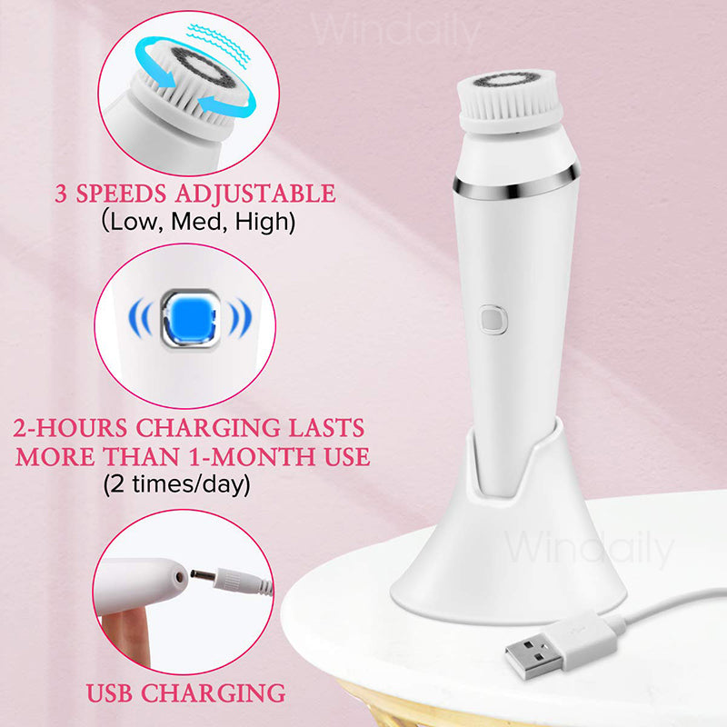 4 In 1 USB Rechargeable Electric Facial