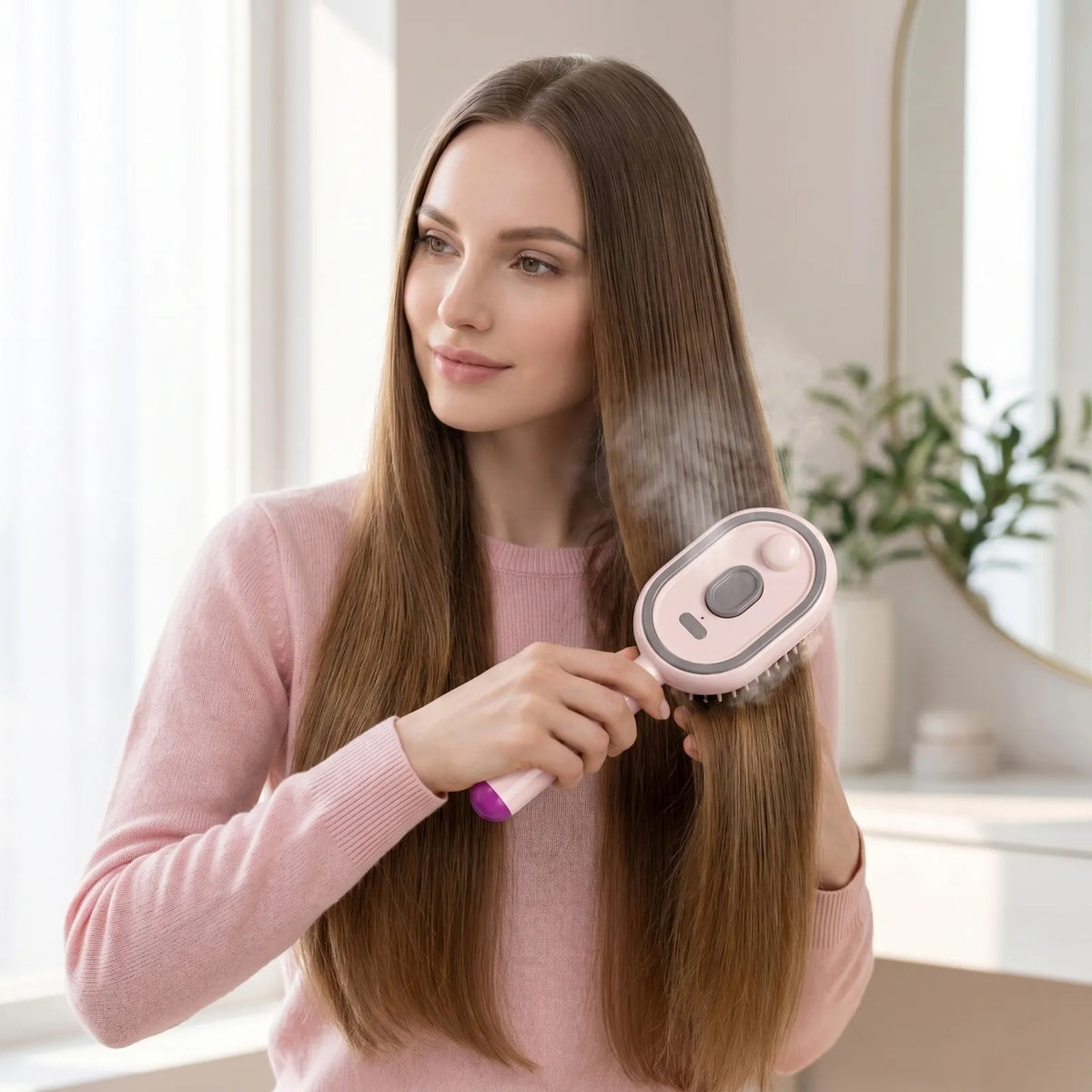Electric Spray Retractable Air Cushion Comb