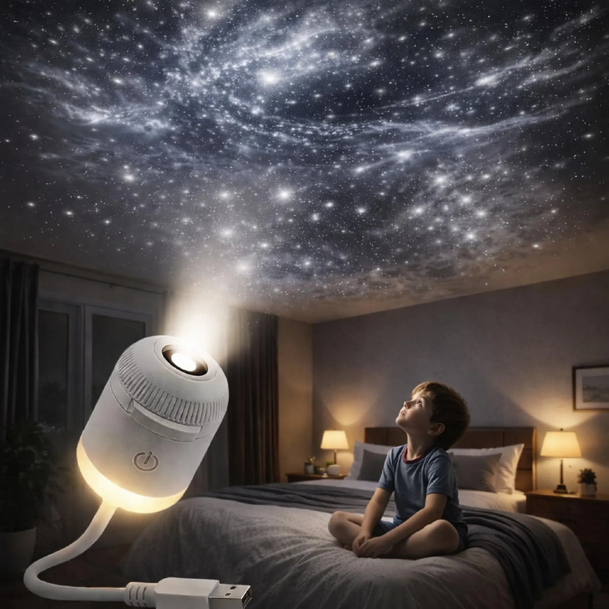 Portable Mini USB Starry Sky Projection Lamp
