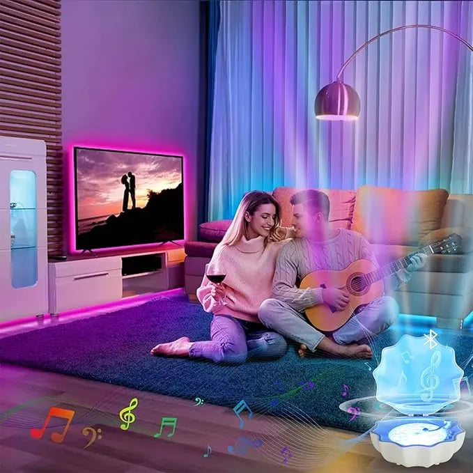 Shell Lamp Bluetooth Speaker – LED Light