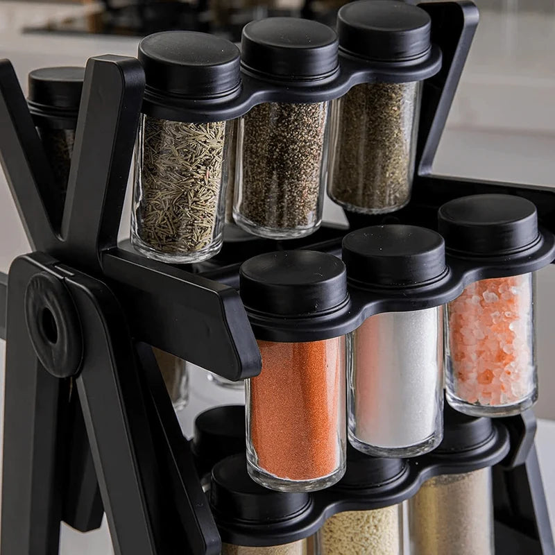 18 Jar Rotating Rack