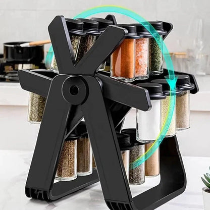 18 Jar Rotating Rack