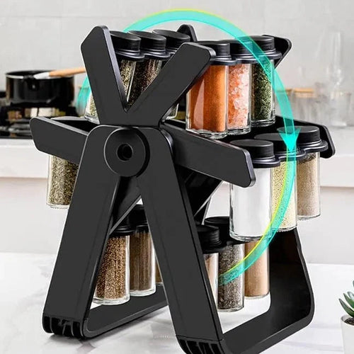 18 Jar Rotating Rack