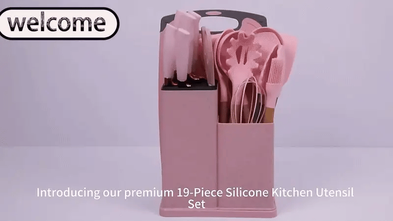 19 Pcs Complete Kitchen Knife & Tool Set