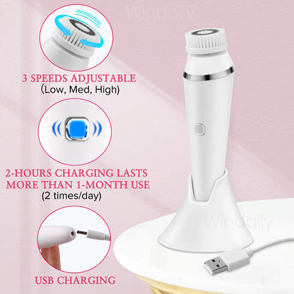 4 In 1 USB Rechargeable Electric Facial