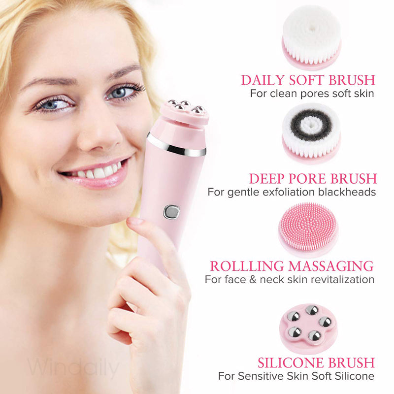 4 In 1 USB Rechargeable Electric Facial
