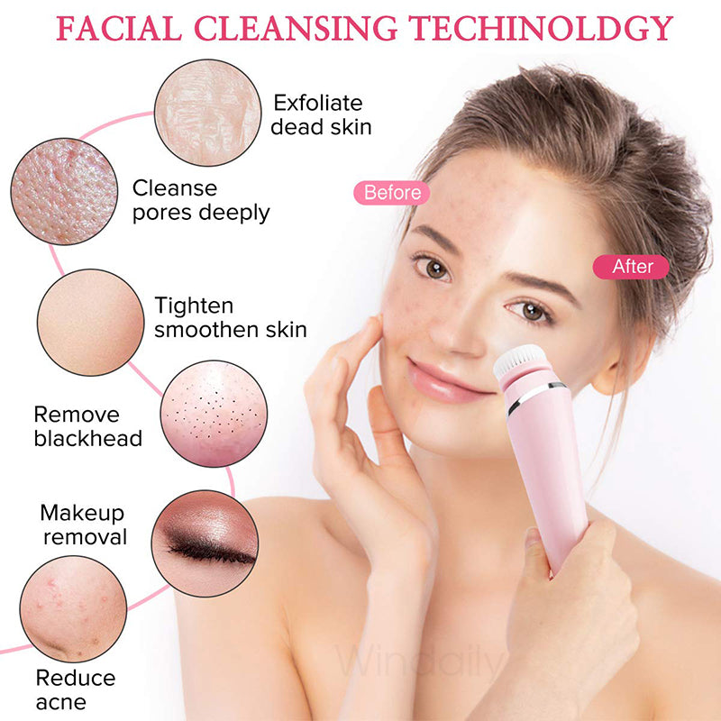 4 In 1 USB Rechargeable Electric Facial