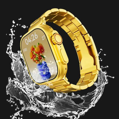 Luxury Gold Smart Watch Metal Strap