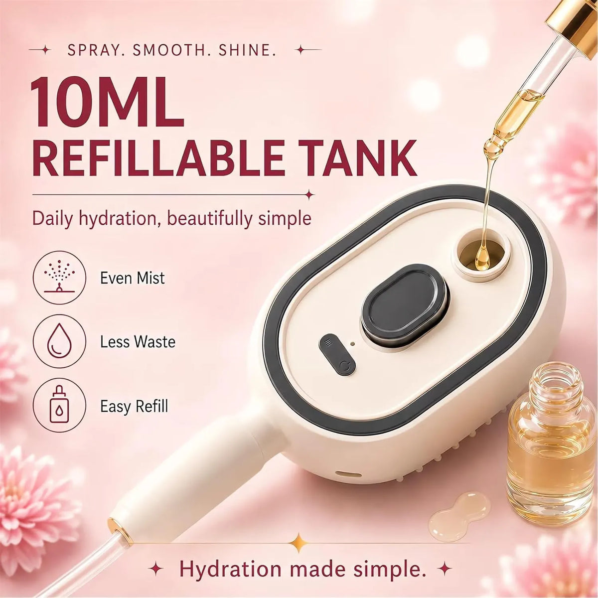 Electric Spray Retractable Air Cushion Comb