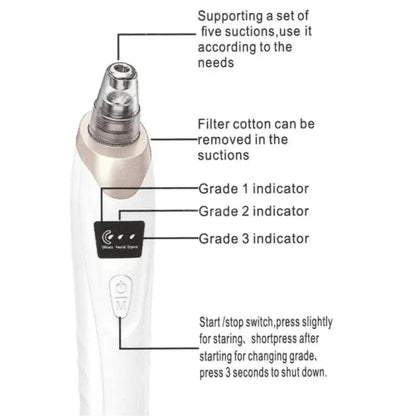 Electric Pore Vacuum Blackhead Remover Skin Care