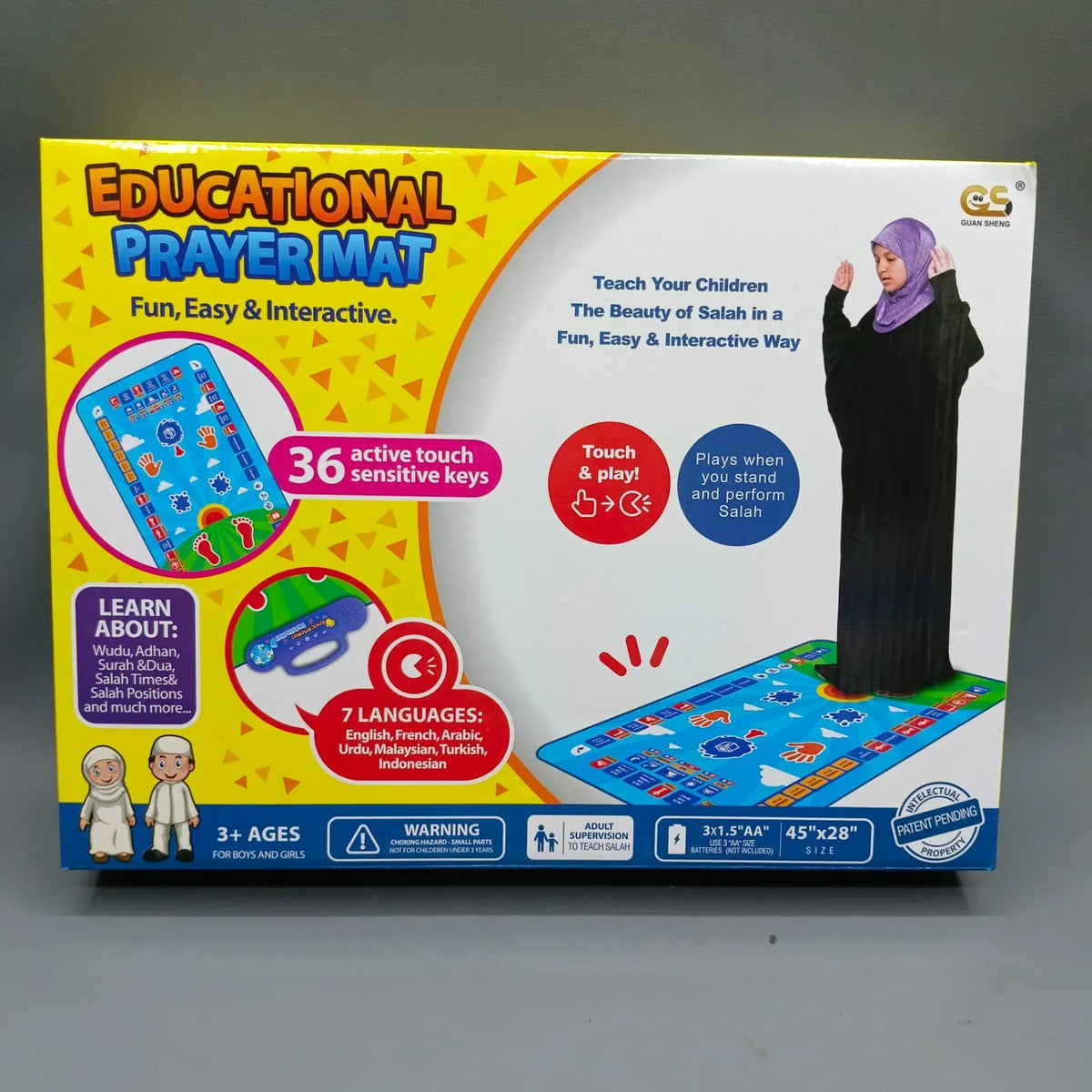 Islamic Prayer Mat for Children Education