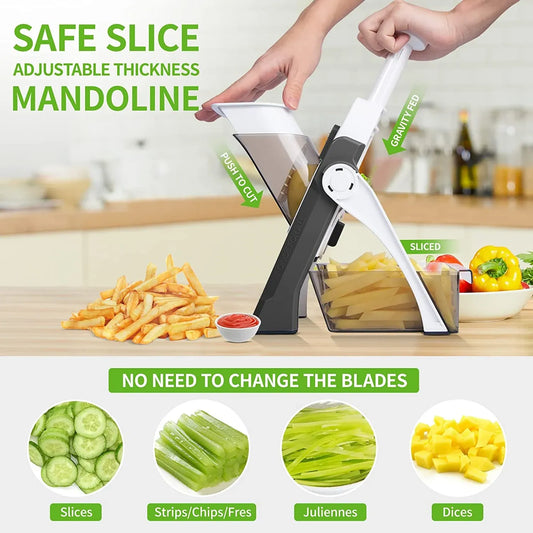 4-in-1 Adjustable Manual Vegetable Slicer