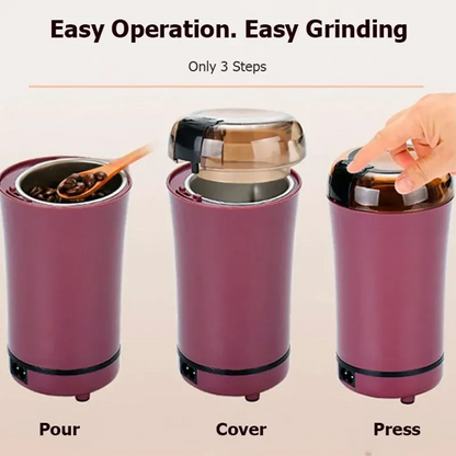 ZuraaQ™ Electric Coffee Grinder Spice & Grain Mill