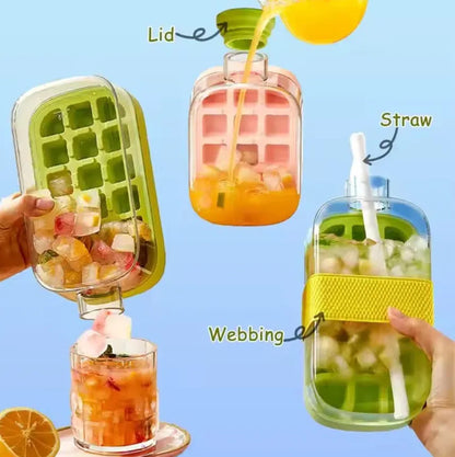 2-in-1 Ice Cube Tray with Bottle