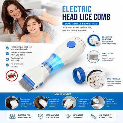 Natural Suction Lice Removal Comb Tool