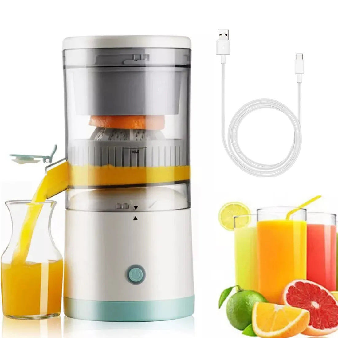 Portable Electric Citrus Squeezer Juicer