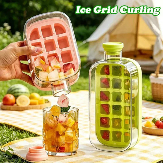 2-in-1 Ice Cube Tray with Bottle
