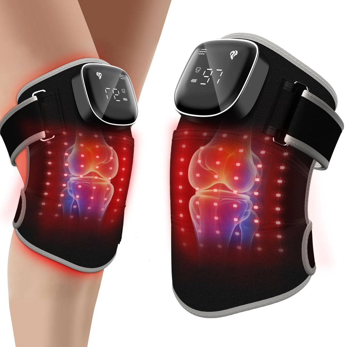 Heated Knee Massager Vibration Heat Care