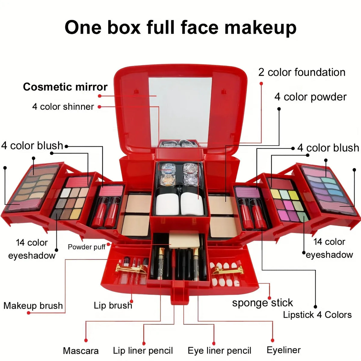 Classic Deluxe Multi-Layer Makeup Kit