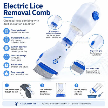 Natural Suction Lice Removal Comb Tool