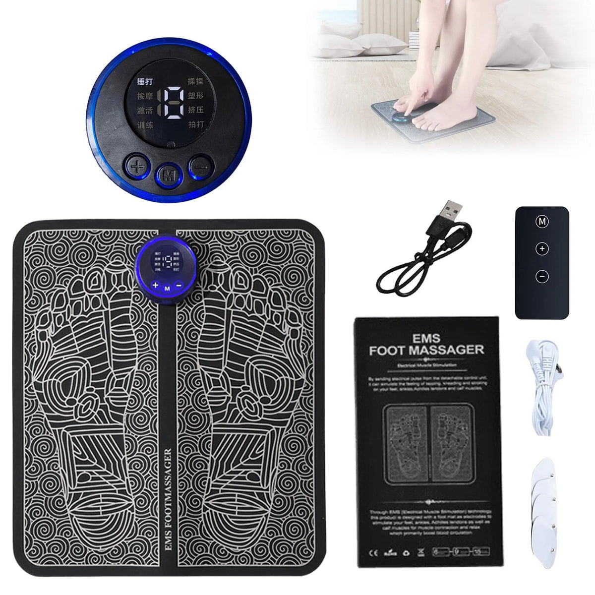 EMS Foot Massager Mat Relief & Care