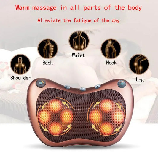 Electric Neck Body Massage Pillow with Heat