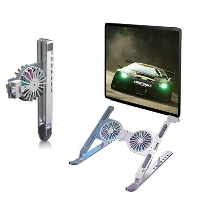 Foldable Dual Fan Laptop Cooling Stand