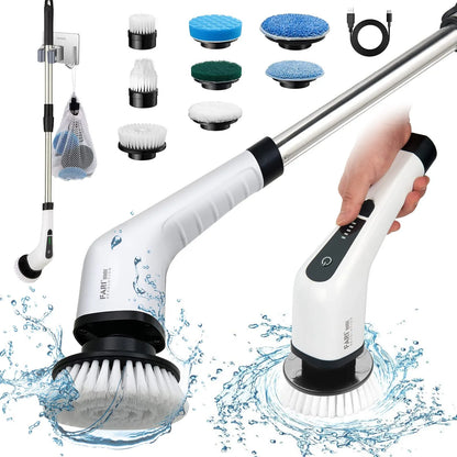 9-in-1 Cordless Electric Spin Cleaning Scrubber
