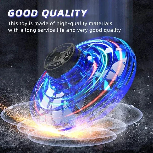 Compact Flying Spinner LED Hand Toy