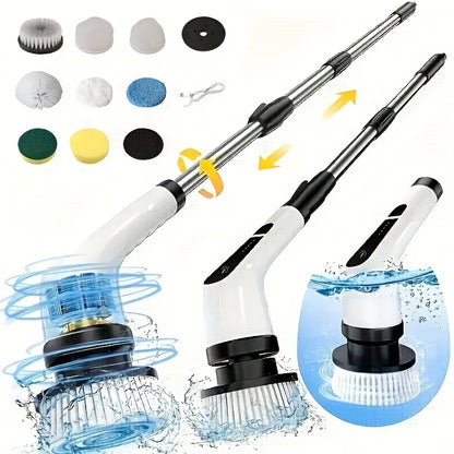 9-in-1 Cordless Electric Spin Cleaning Scrubber