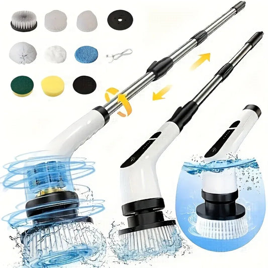 9-in-1 Cordless Electric Spin Cleaning Scrubber