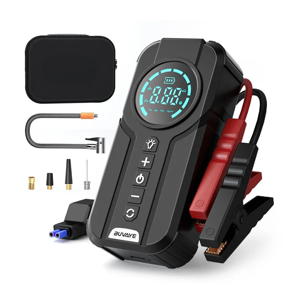 4-in-1 Portable Emergency Jump Starter&Tire Inflator