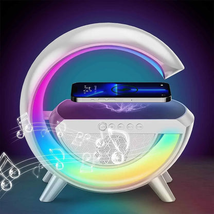 LED Wireless Charging Speaker – Bluetooth Music & Charger