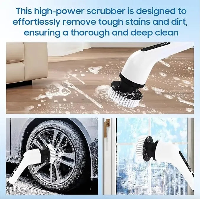 9-in-1 Cordless Electric Spin Cleaning Scrubber