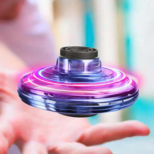 Compact Flying Spinner LED Hand Toy