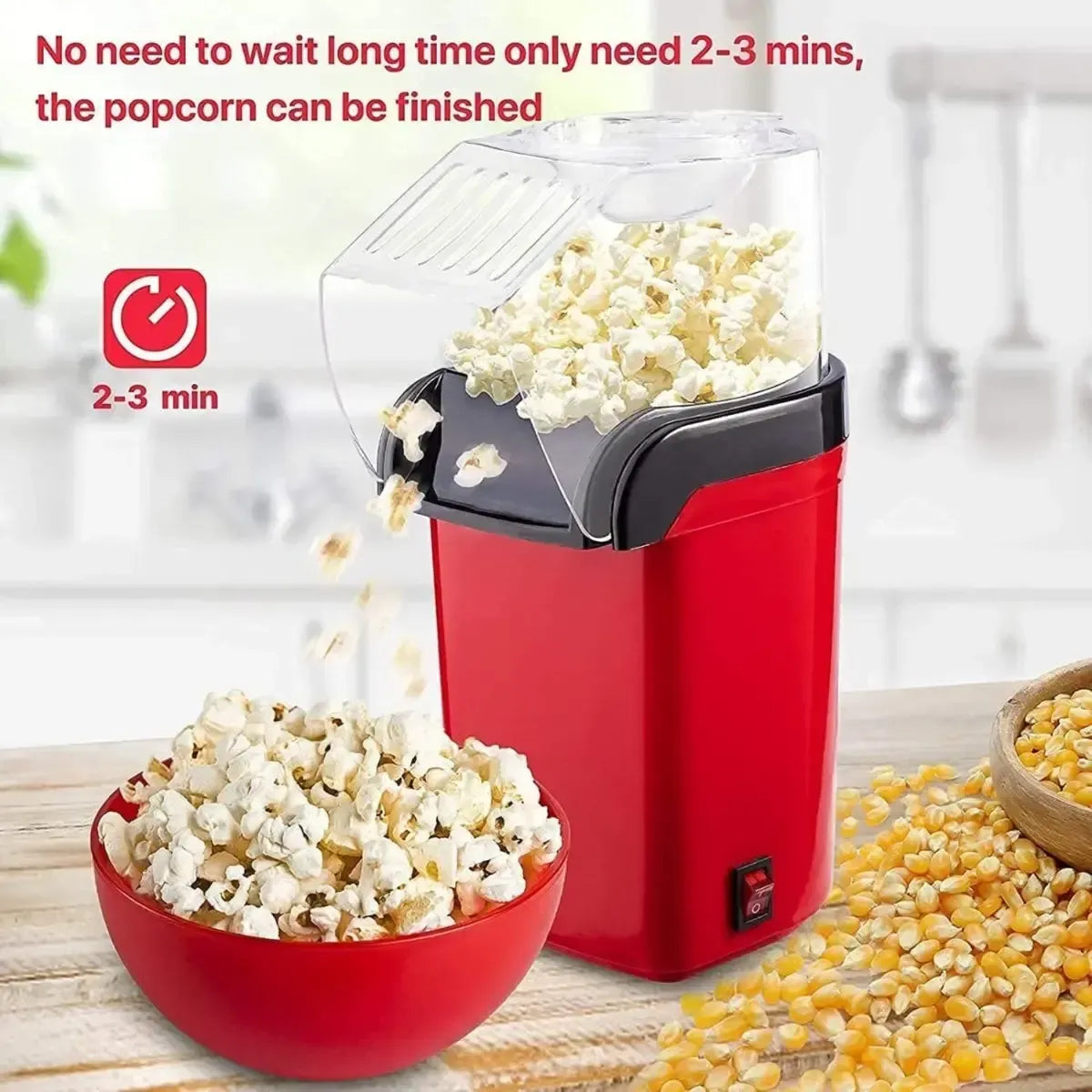 Hot Air Popcorn Maker Oil-Free Popcorn Machine