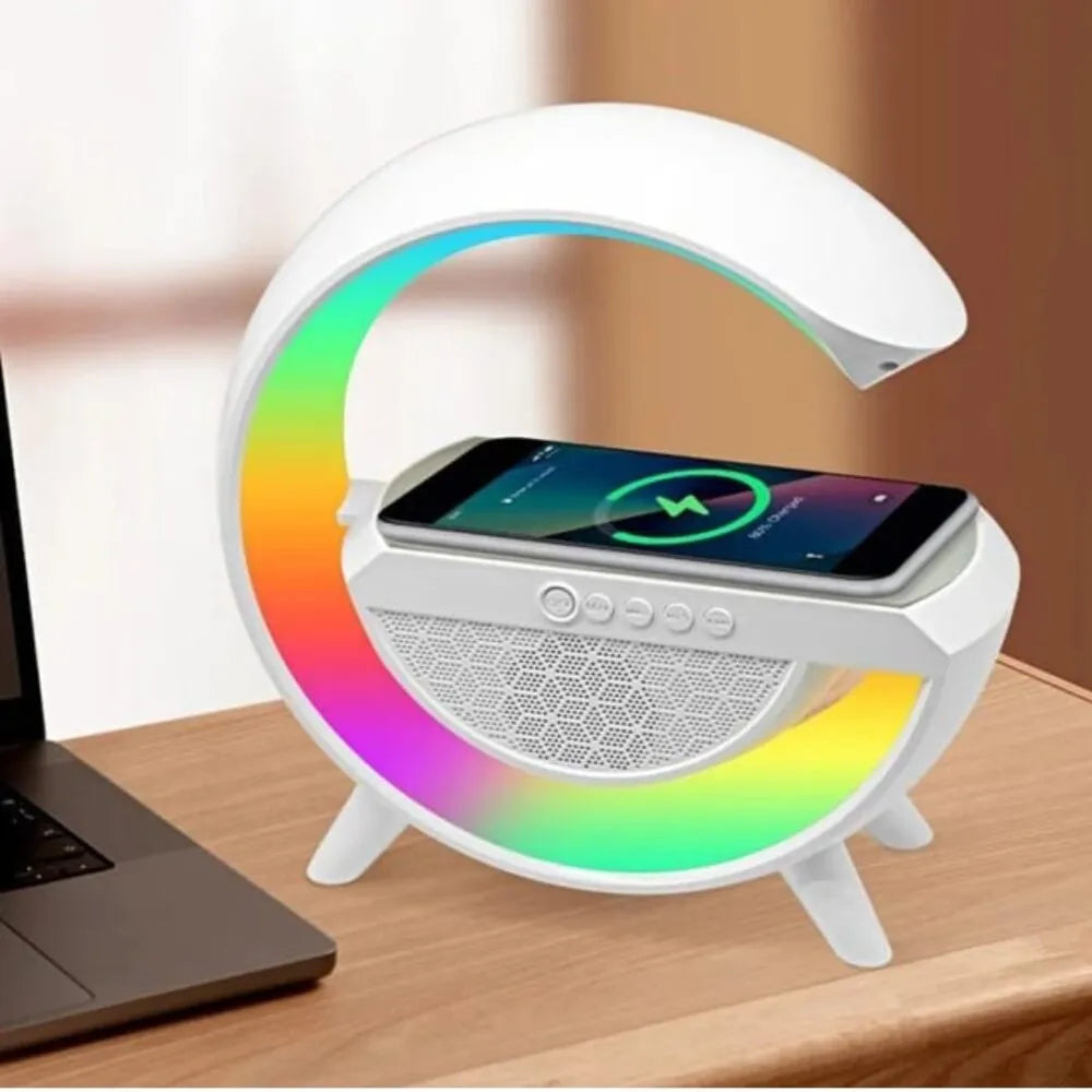 LED Wireless Charging Speaker – Bluetooth Music & Charger