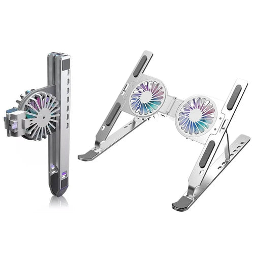 Foldable Dual Fan Laptop Cooling Stand