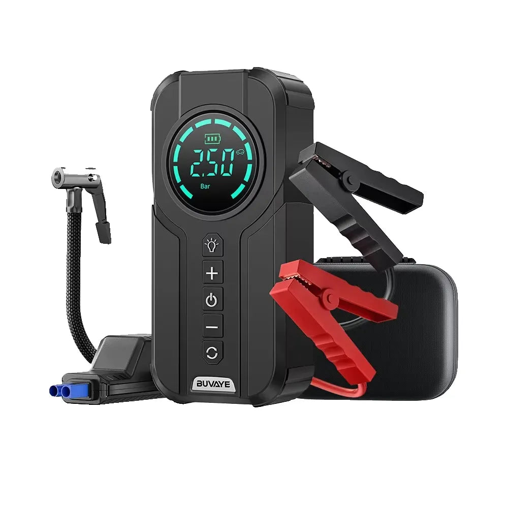 4-in-1 Portable Emergency Jump Starter&Tire Inflator