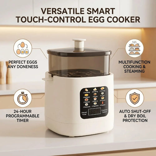NAIECO Electric Egg Cooker & Steamer