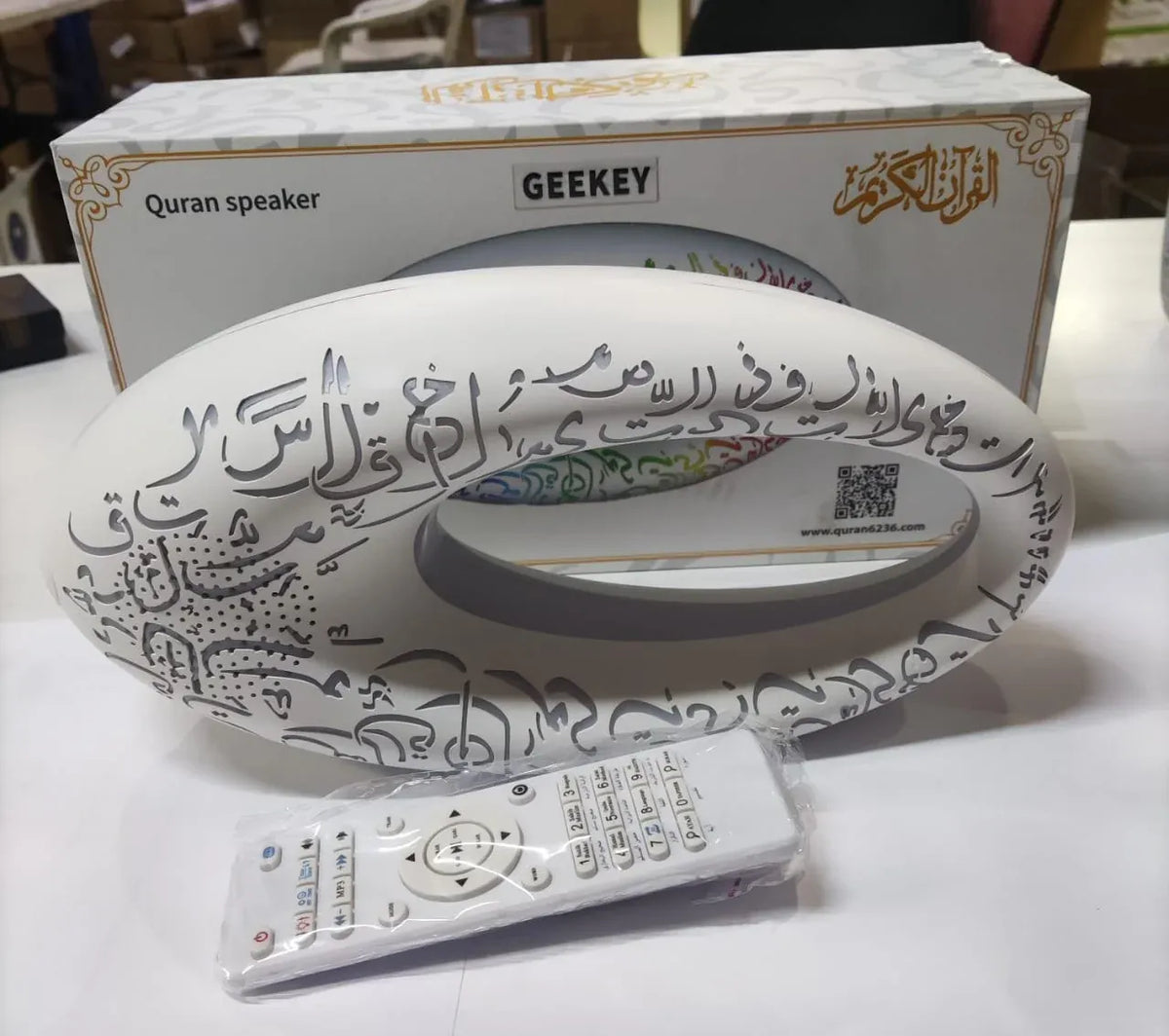 Geekey Quran Speaker Q1 Pro Max – LED Bluetooth Quran Speaker