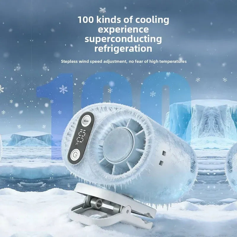 Portable Waist Mounted Rechargeable Fan