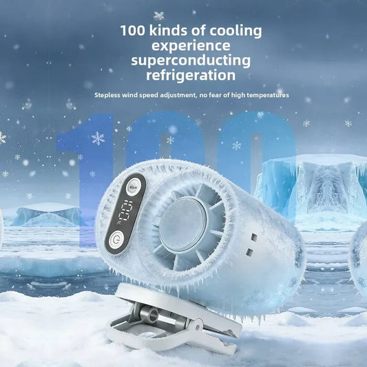 Portable Waist Mounted Rechargeable Fan