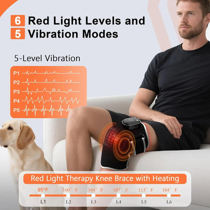 Heated Knee Massager Vibration Heat Care