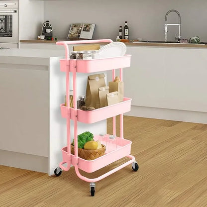 Slim Rolling Storage Cart Organizer