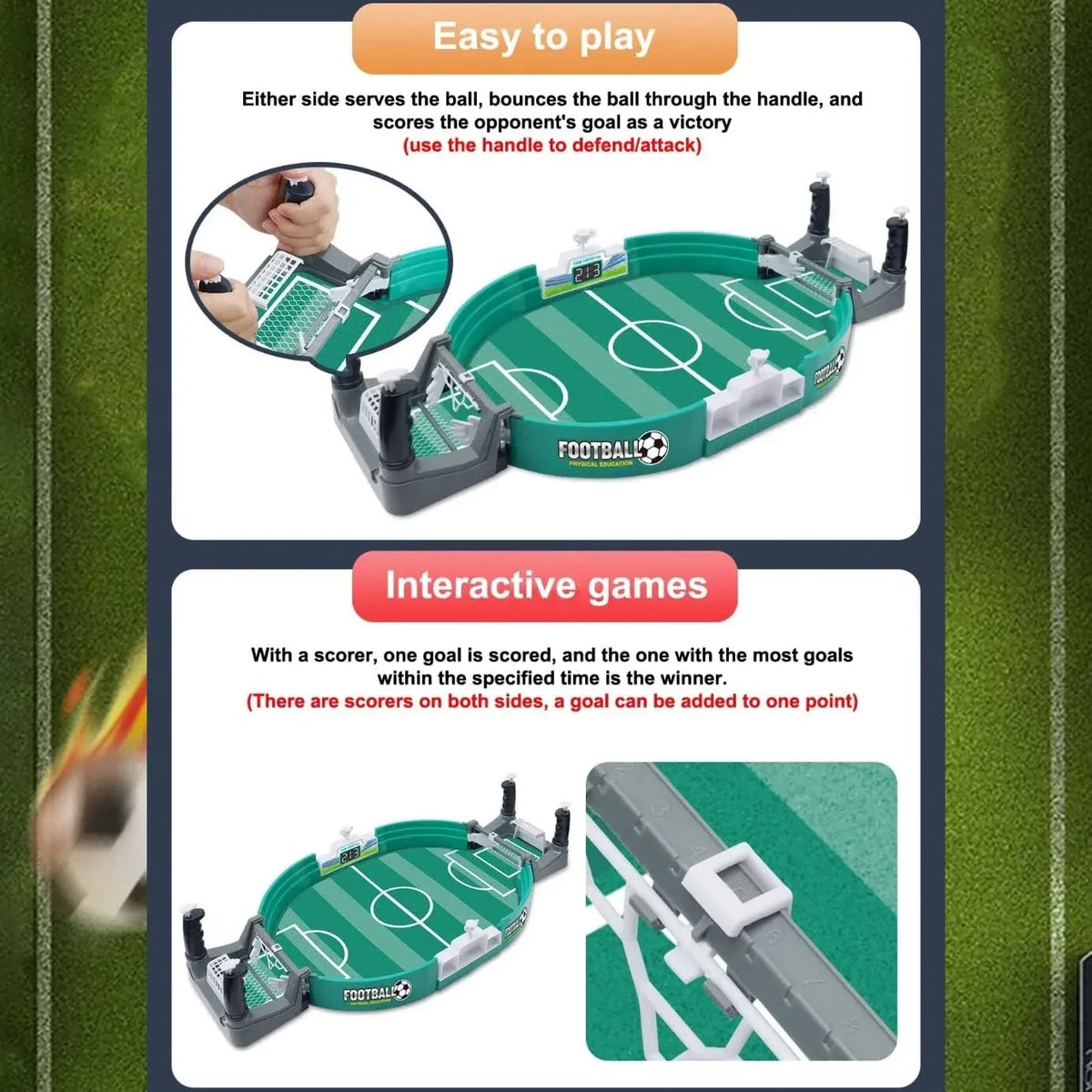 Portable Mini Football Table Soccer Game