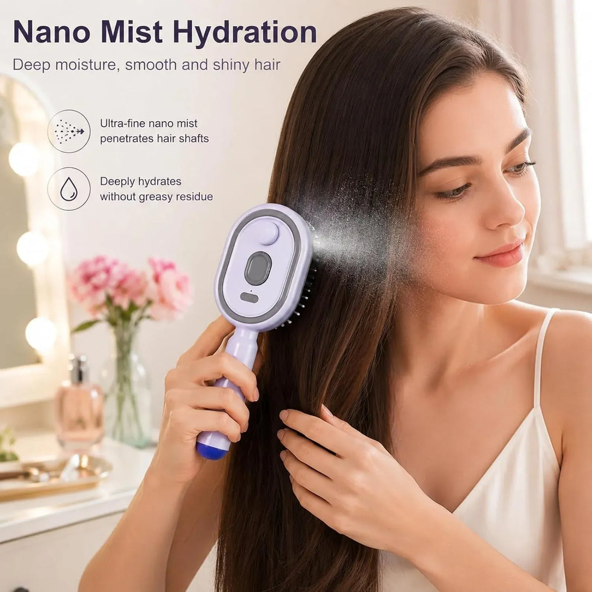 Electric Spray Retractable Air Cushion Comb