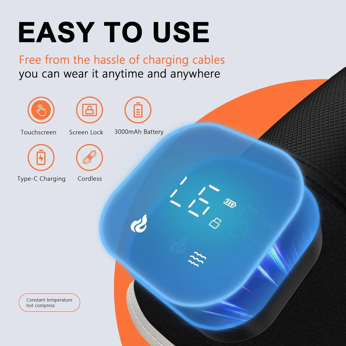 Heated Knee Massager Vibration Heat Care