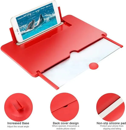 3D Mobile Screen Magnifier Phone Stand